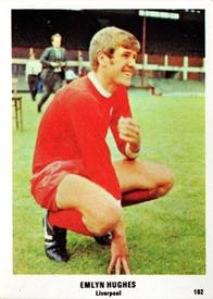 1970 The Sun Football Swap Cards #102 Emlyn Hughes Front
