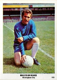 1970 The Sun Football Swap Cards #113 Malcolm Beard Front