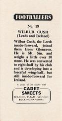 1959 Cadet Sweets Footballers #19 Wilbur Cush Back