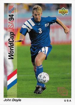 1993 Upper Deck Fuji World Cup Preview (English/Spanish) #F3 John Doyle Front