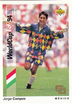 1993 Upper Deck Fuji World Cup Preview (English/Spanish) #F16 Jorge Campos Front