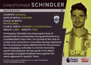 2018 Topps Platinum Premier League - Green #37 Christopher Schindler Back