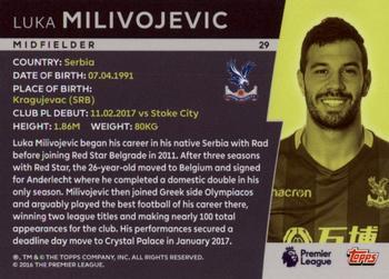 2018 Topps Platinum Premier League - FoilFractor #29 Luka Milivojevic Back