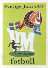 1986 Panini World Cup Stickers #9 Poster Sweden 1958 Front