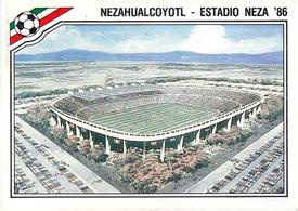 1986 Panini World Cup Stickers #26 Estadio Neza ’86 Front