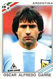 1986 Panini World Cup Stickers #79 Oscar Alfredo Garre Front