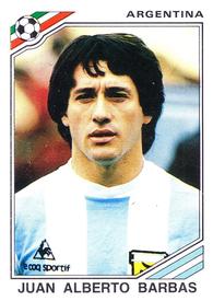 1986 Panini World Cup Stickers #82 Juan Alberto Barbas Front