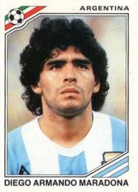 1986 Panini World Cup Stickers #84 Diego Armando Maradona Front
