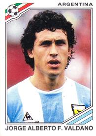 1986 Panini World Cup Stickers #88 Jorge Alberto F. Valdano Front