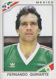 1986 Panini World Cup Stickers #116 Fernando Quirarte Front