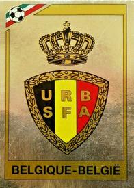 1986 Panini World Cup Stickers #128 Badge Belgique - België Front