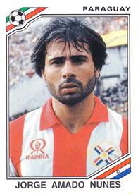 1986 Panini World Cup Stickers #156 Jorge Amado Nunes Front