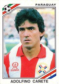 1986 Panini World Cup Stickers #158 Adolfino Canete Front