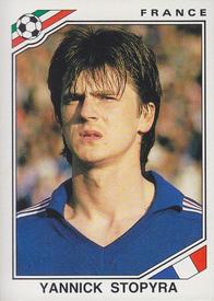 1986 Panini World Cup Stickers #179 Yannick Stopyra Front