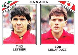 1986 Panini World Cup Stickers #220 Tino Lettieri / Bob Lenarduzzi Front