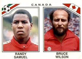 1986 Panini World Cup Stickers #222 Randy Samuel / Bruce Wilson Front