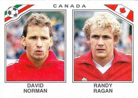 1986 Panini World Cup Stickers #223 David Norman / Randy Ragan Front