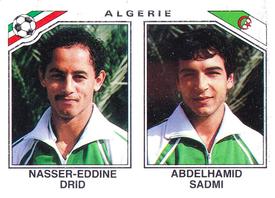 1986 Panini World Cup Stickers #230 Nasser-Eddine Drid / Abdelhamid Sadmi Front