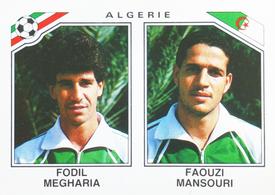 1986 Panini World Cup Stickers #232 Fodil Megharia / Faouzi Mansouri Front