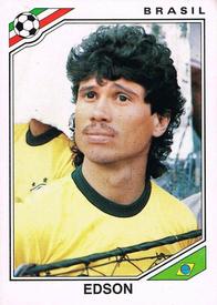 1986 Panini World Cup Stickers #242 Edson Front