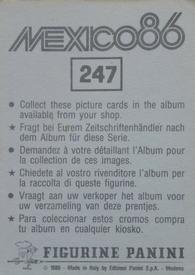 1986 Panini World Cup Stickers #247 Falcão Back