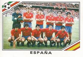 1986 Panini World Cup Stickers #257 España Front