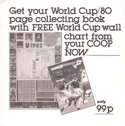 1982 Co-Operative Society World Cup Stickers #58 Team Back