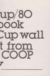 1982 Co-Operative Society World Cup Stickers #150 Danny McGrain Back