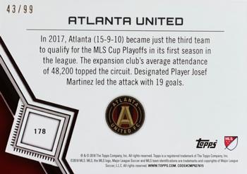 2018 Topps MLS - Blue #178 Atlanta United Back