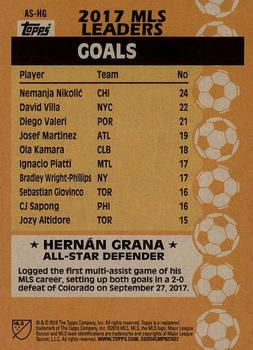 2018 Topps MLS - All-Star #AS-HG Hernan Grana Back