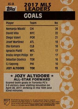 2018 Topps MLS - All-Star #AS-JA Jozy Altidore Back