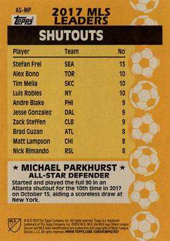 2018 Topps MLS - All-Star #AS-MP Michael Parkhurst Back