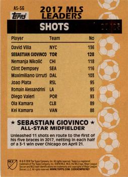 2018 Topps MLS - All-Star Orange #AS-SG Sebastian Giovinco Back