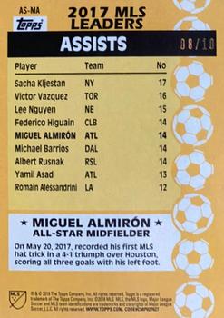 2018 Topps MLS - All-Star Red #AS-MA Miguel Almirón Back
