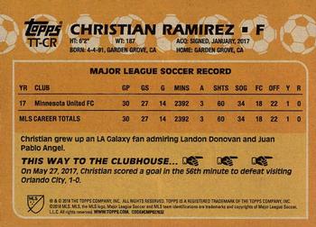 2018 Topps MLS - Throwback Topps #TT-CR Christian Ramirez Back