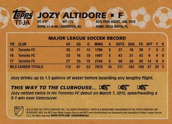 2018 Topps MLS - Throwback Topps #TT-JA Jozy Altidore Back