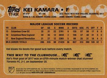 2018 Topps MLS - Throwback Topps #TT-KK Kei Kamara Back