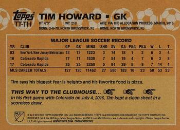 2018 Topps MLS - Throwback Topps #TT-TH Tim Howard Back
