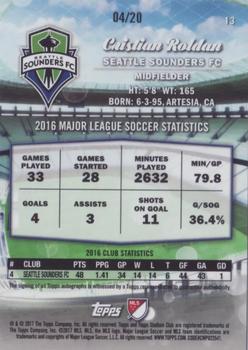 2017 Stadium Club MLS - Autographs Members Only #13 Cristian Roldan Back