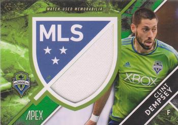 2016 Topps Apex MLS - Crest Jumbo Relics Green #CJR-CD Clint Dempsey Front