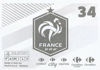 2018 Panini France World Cup Stickers: Fiers d'être Bleus #34 N’Golo Kanté Back
