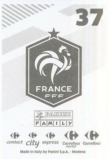 2018 Panini France World Cup Stickers: Fiers d'être Bleus #37 Paul Pogba Back