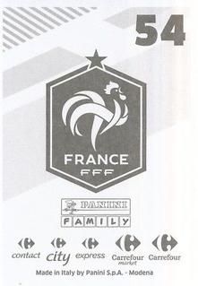 2018 Panini France World Cup Stickers: Fiers d'être Bleus #54 Kylian Mbappé Back