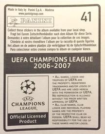 2006-07 Panini UEFA Champions League Stickers #41 Steve Finnan Back