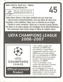 2006-07 Panini UEFA Champions League Stickers #45 Jamie Carragher Back