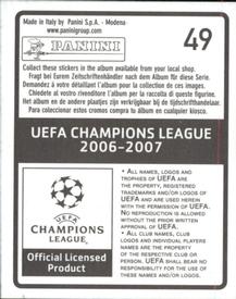 2006-07 Panini UEFA Champions League Stickers #49 Jermaine Pennant Back