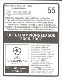 2006-07 Panini UEFA Champions League Stickers #55 Mark Gonzalez Back