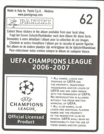2006-07 Panini UEFA Champions League Stickers #62 Mikael Silvestre Back