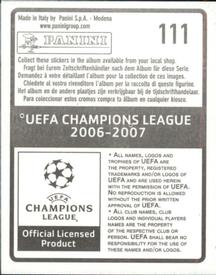 2006-07 Panini UEFA Champions League Stickers #111 Cafu Back