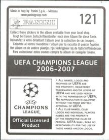 2006-07 Panini UEFA Champions League Stickers #121 Alberto Gilardino Back